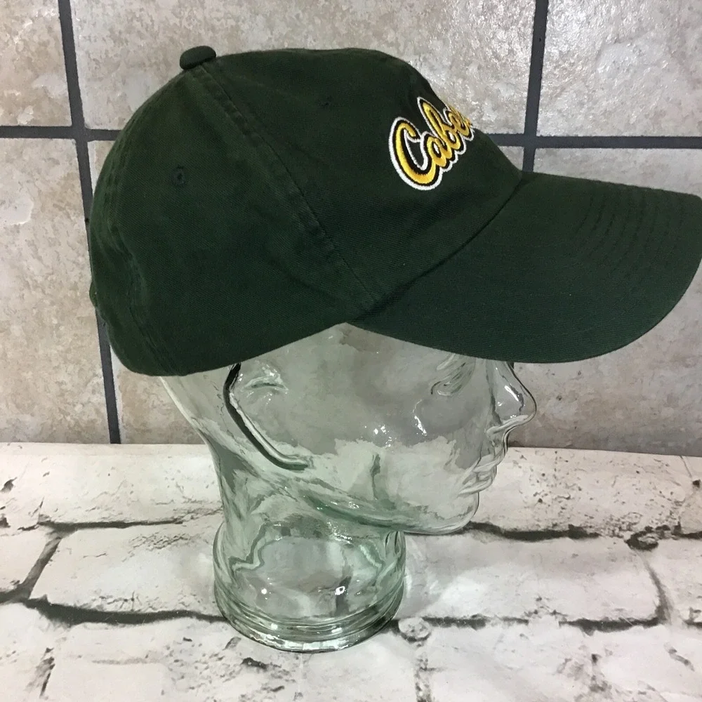 Cabela's Hat Mens‎ Dark Forest Green Strapback Adjustable Ball Cap